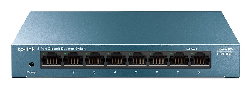 SWITCH GIGABIT ESCRITORIO 8-PORT 10-100-1000MBPS LS108G