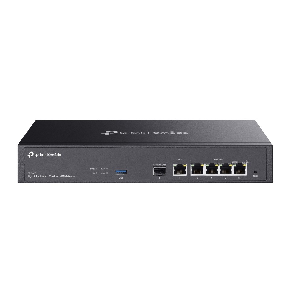 Router TP-Link VPN Omada Multi-Gigabit 1Puerto WAN 5 Puertos Gigabit 1Puerto USB 3.0 