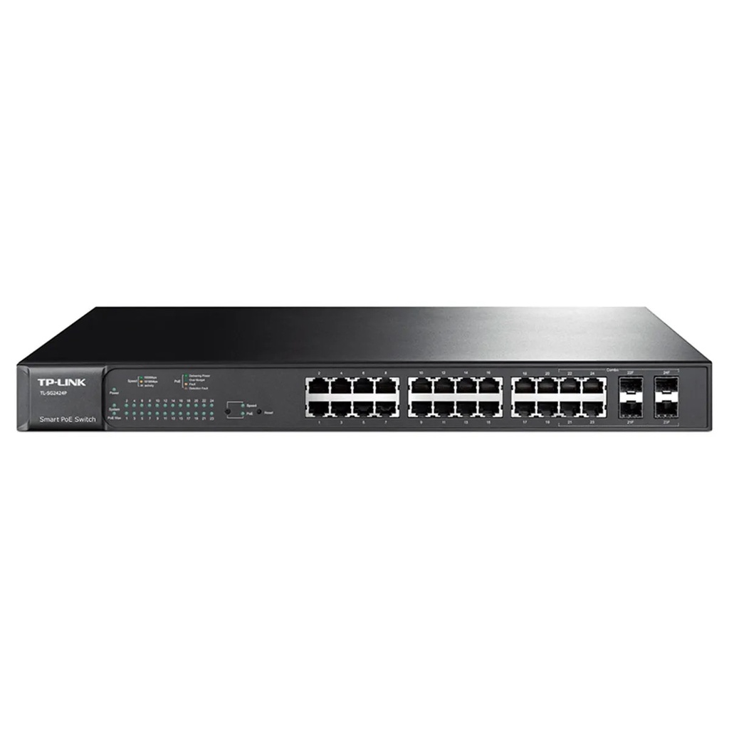 SWITCH TP-LINK TL-SG2428P POE-PLUS INTELIGENTE 24PUERTOS 4 SFT JETSTREAM L2-L3-L4