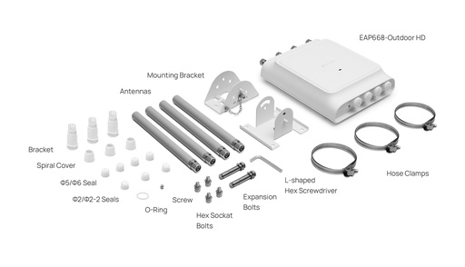 [TS-000198] Access Point TP-Link EAP668 Outdoor HD Interior-Exterior Wi-Fi 6 hasta 3.6Gps