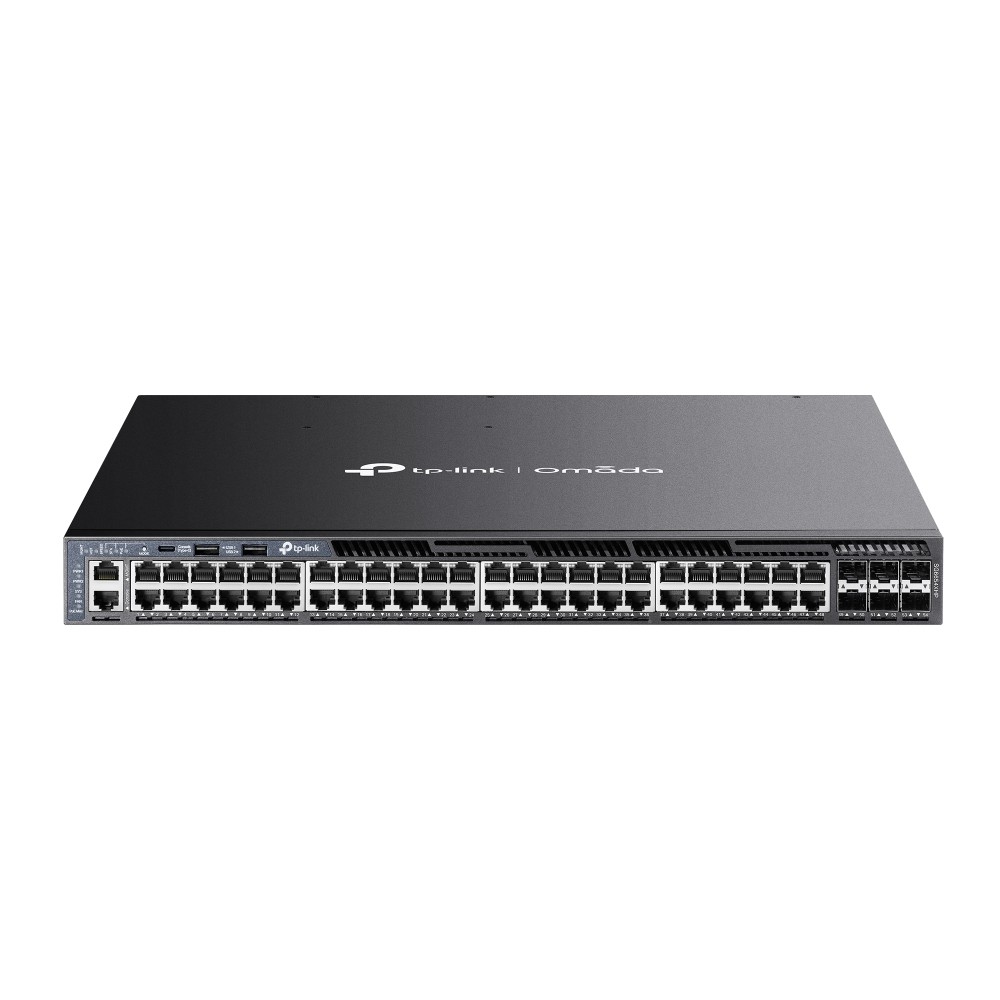 Switch Omada L3 Stackable de 48 puertos Gigabit PoE Plus y 6Puertos a 10G
