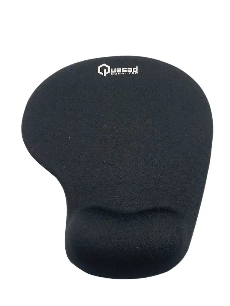 MOUSE PAD QUASAD ERGONOMICO QMPE-230 LYCRA FABRIC-GEL NEGRO