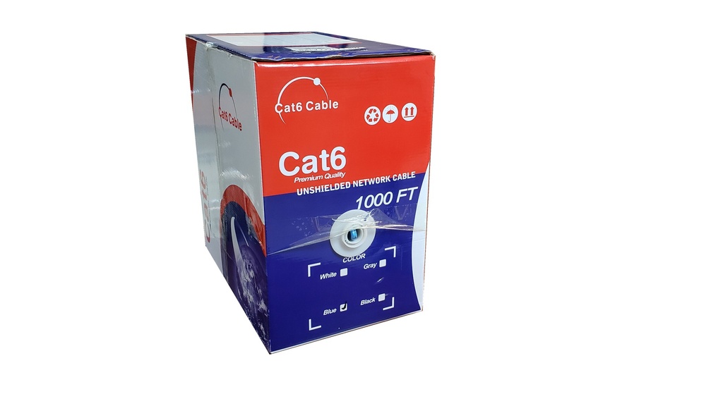CABLE UTP CAT6 EXTERIOR 305 MTS CCA ALEACIÓN COBRE + ALUMINIO