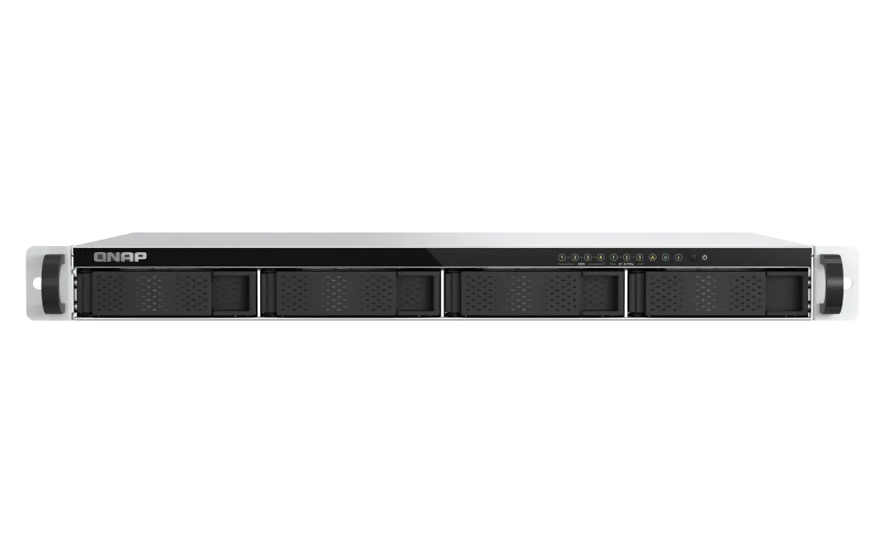 NAS STORAGE QNAP 4Bay 3.5-2.5 SATA III Intel Atom 4-Core 8GB USB3.2-A RAID 3E1.S NVMe RACK