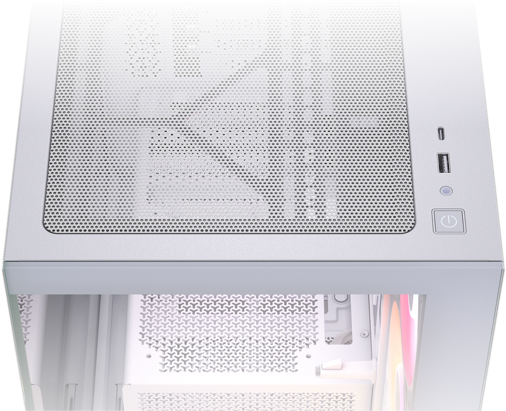 CASE CORSAIR 2800X ARGB RS-R PARA GPU-410mm 3Vent. Front. RS120-R ARGB mini-ATX microATX White