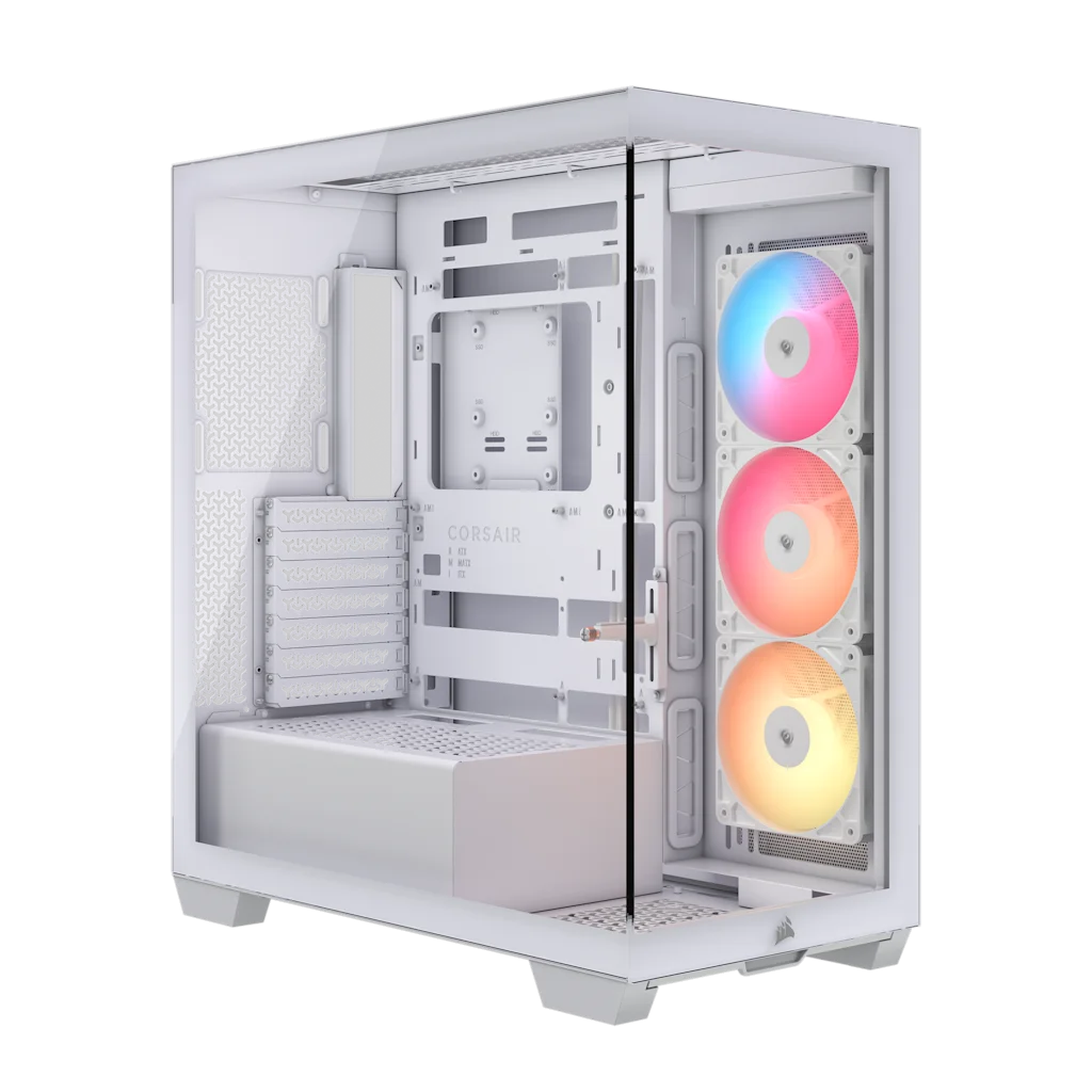 CASE CORSAIR ATX 3500X RS-R ARGB Panoramic Glass 2USB-C 2USB3.2 HD-Audio Mid-Tower White