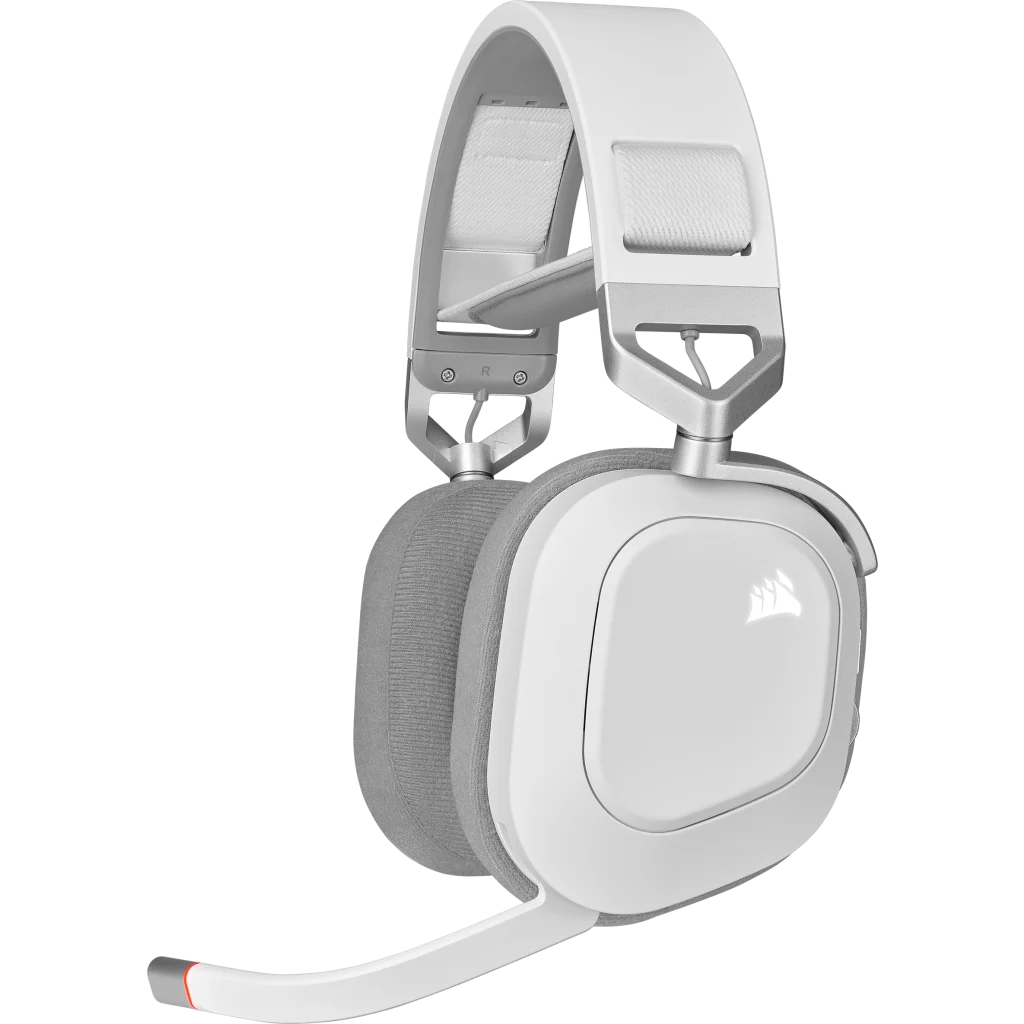 HEADSET CORSAIR HS80 RGB WIRELESS WHITE