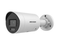 Hikvision 4MP Cámara de red bullet fija inteligente híbrida Acusense con luz - Micrófono incorporado - 4MP