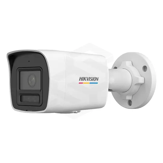 CAMARA IP TUBO 
SELLADA CON LUZ HIBRIDA COLORVU 3.0 4MP L 28MM CON AUDIO BIDIRECCIONAL ALARMA ACTIVA ROJA Y AZUL