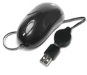Xtech XTM-150 - Ratón - Cableado - USB - Negro - Optico - Cable Retráctil