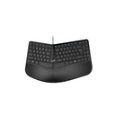 TECLADO GENIUS ERGO KB-700 NEGRO USB TECLA COPILOT MULTIMEDIA REPOSAMANOS WIN 10 11 MAC OS 10.