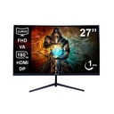 MONITOR TEROS TE-2787G 27 PULG GAMING CURVO FHD 1920X1080 180 HZ - 1MS AUDIO OUT 1HDMI 1DP
