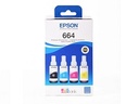 CONSUMIBLE/EPSON T664 PACK 3 CYAN/MAGENTA/AMARILLO L200/L350/L355 T664520-3P