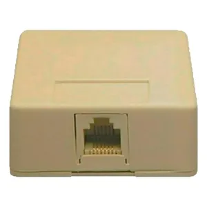 BISCUIT JACK SURFACE MOUNT 6P6C IVORY