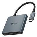 HUB TP-Link USB Tipo-C 3 in 1 con Puerto HDMI 4K 60Hz Silver