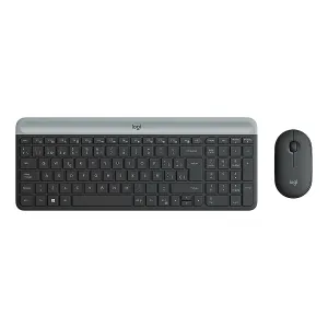 TECLADO-MOUSE COMBO LOGITECH MK470 GRAFITO SLIM WIRELESS USB PLUG AND PLAY