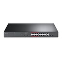 SWITCH TP-LINK TL-SL1218MP No Gestionable PoE 16Port 10-100Mbps 2P-SFFP Gigabit