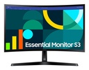 MONITOR SAMSUNG Gaming Essential S3 6GD 24Inch Curved Full-HD 100Hz 4GTG D-Sub HDMI Black