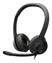 HEADSET LOGITECH H390 Wired USB-C On-Ear Stereo Headphones con Microfono Negro