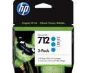 HP 712 Cyan Ink Cartridge 3-Pack