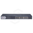 SWITCH POE 24 CH 10/100/1000MB + 2 FIBRA GIGABITE 400W