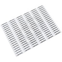PAQUETE DE 108 TAG ETIQUETA ADHESIVA DE ALUMINIO AM