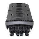CAJA DE TERMINACIÓN FTTH 16 PUERTOS IP68 SPLITTER 1X16 SC/APC 16 ADAPTADORES SC/APC 4 BANDEJAS DE EM