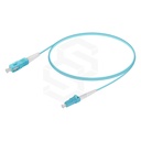 CABLE PATCHCORD FIBRA ÓPTICA LC/UPC - SC/UPC OM3 MULTIMODO SIMPLEX 3MM CHAQUETA LSZH AQUA 2 MTS
