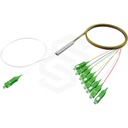 SPLITTER PLC 1X8 SC/APC G657A1 900µM ENTRADA COLOR BLANCO SALIDA COLORES INTERNACIONALES