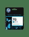 TINTA HPINC 712 CYAN DJ T210/T230/T250/T630/T650 29 ML 3ED67A