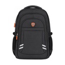 MOCHILA NOTEBOOK XINWEIAO NYLON 15.6INC. NEGRA CON LOGO NARANJA