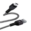 CABLE ARGOM TYPE-C TO USB 2.0 NYLON BRAIDED DURA FORM BLACK