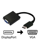 ADAPTADOR ARGOM DISPLAY PORT TO VGA 15CM NEGRO