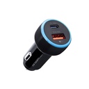 CAR CHARGER ARGOM FORCE C1 38W PD TYPE-C - USB BLACK