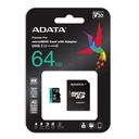 MEMORY CARD MicroSDXC 64GB UHS-I U3 V30 Clase 10 A2 MicroSD con Adaptador