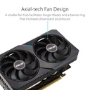 TARJETA DE VIDEO ASUS DUAL RTX-3060-O12G 12GB V2 GDDR6 HDMI 3DP 2VENT. PCIE 4.0