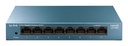 SWITCH GIGABIT ESCRITORIO 8-PORT 10-100-1000MBPS LS108G