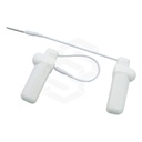 PAQUETE DE 50 TAGS ETIQUETA DURA PLASTICA CON CABLE 10CM RF